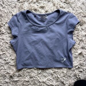 Gymshark Slate Blue Crop Top